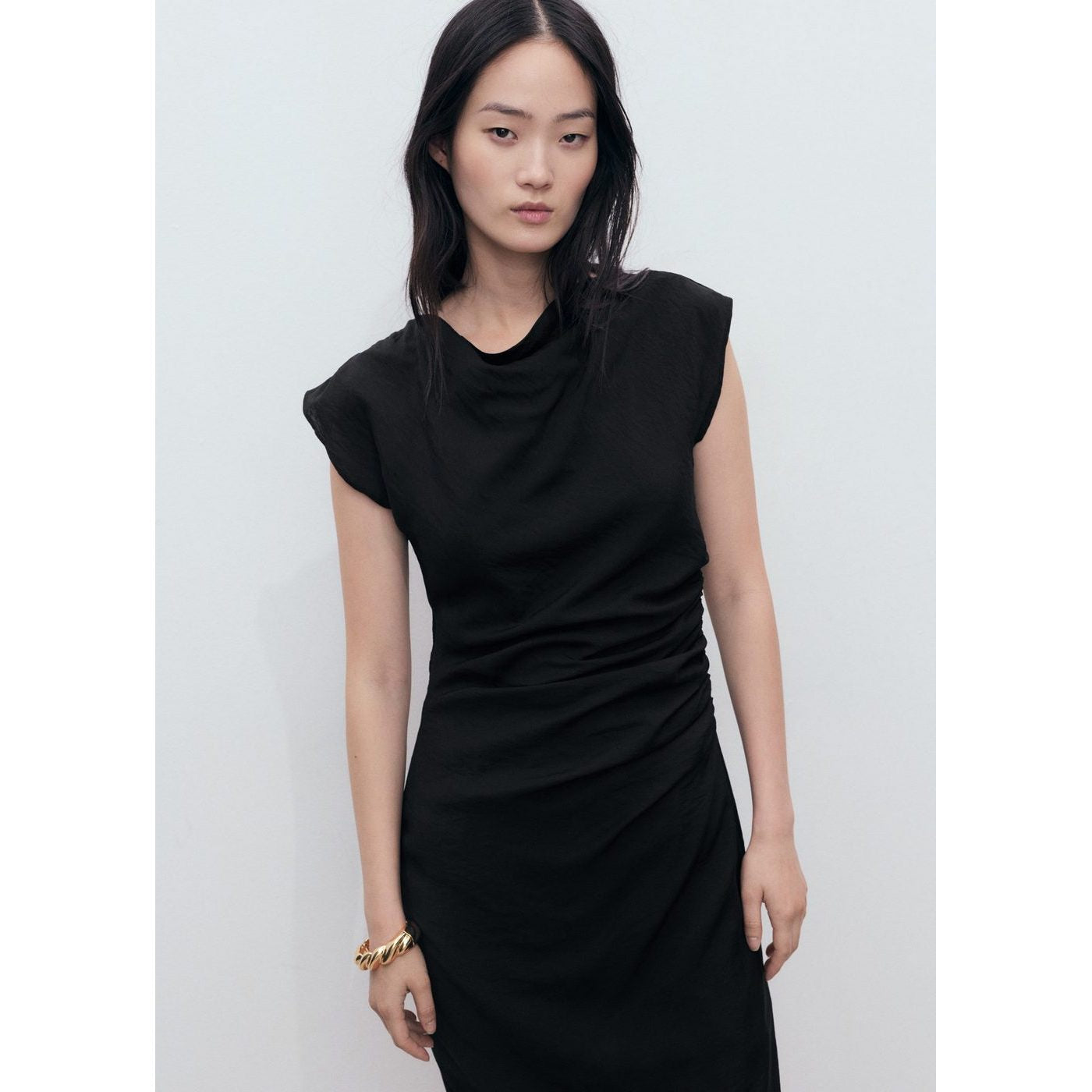 Robe Droite Drapée