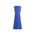 Robe Évasée Rayures Combinées