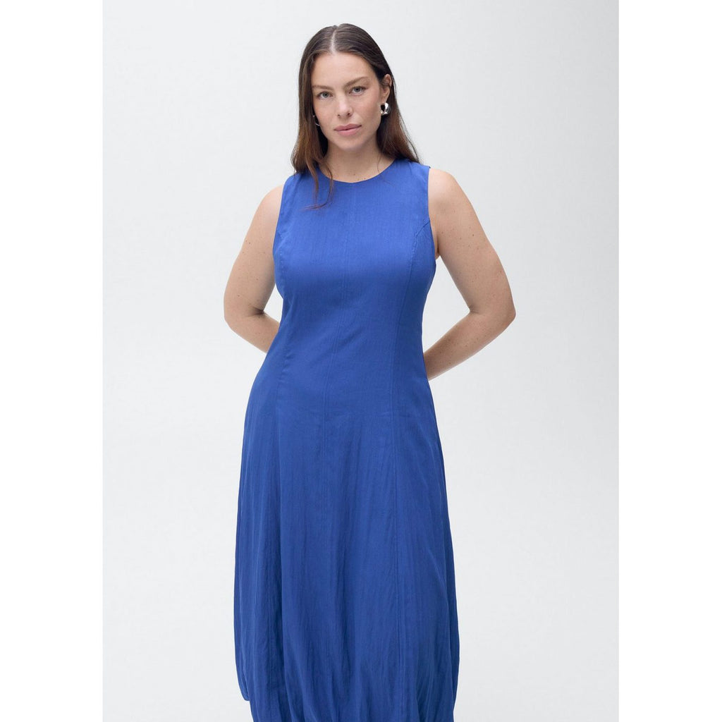 Robe Midi Manches Bouffantes