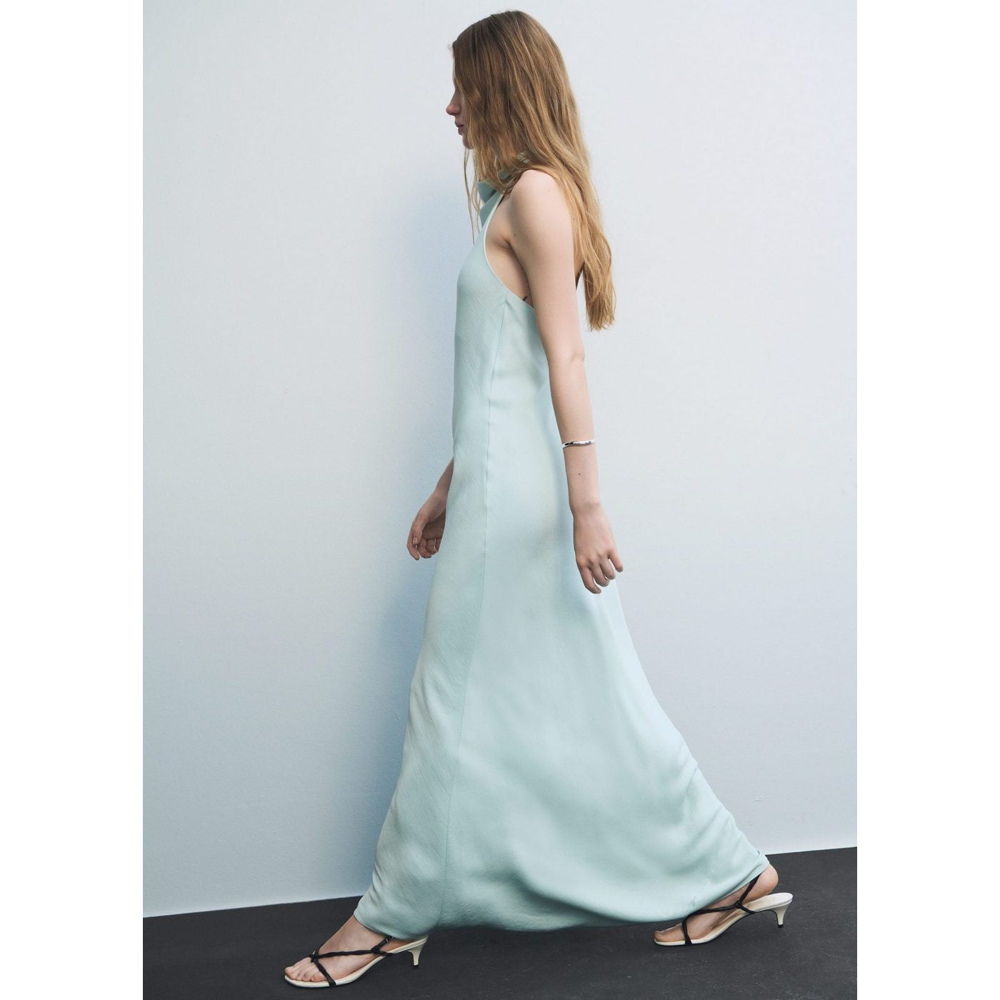 Satin Dress with American Armholes