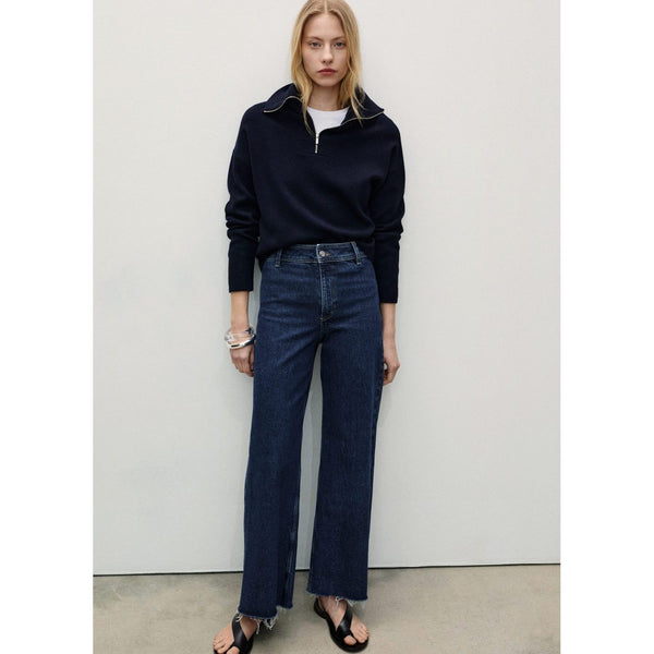 Jean Style Jupe-Culotte Catherin Taille Haute