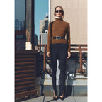 Jersey de cuello alto - Chocolate