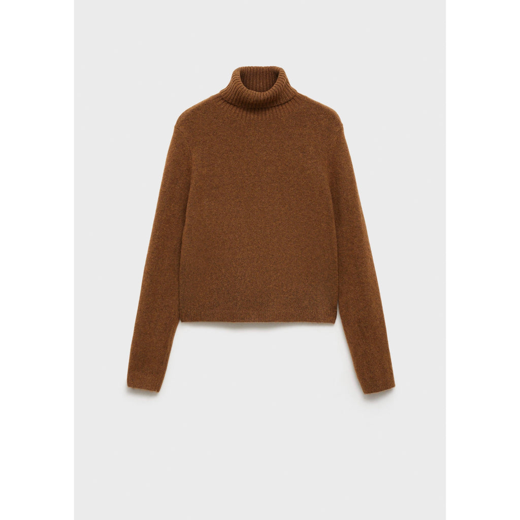Jersey de cuello alto - Chocolate