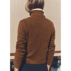 Jersey de cuello alto - Chocolate
