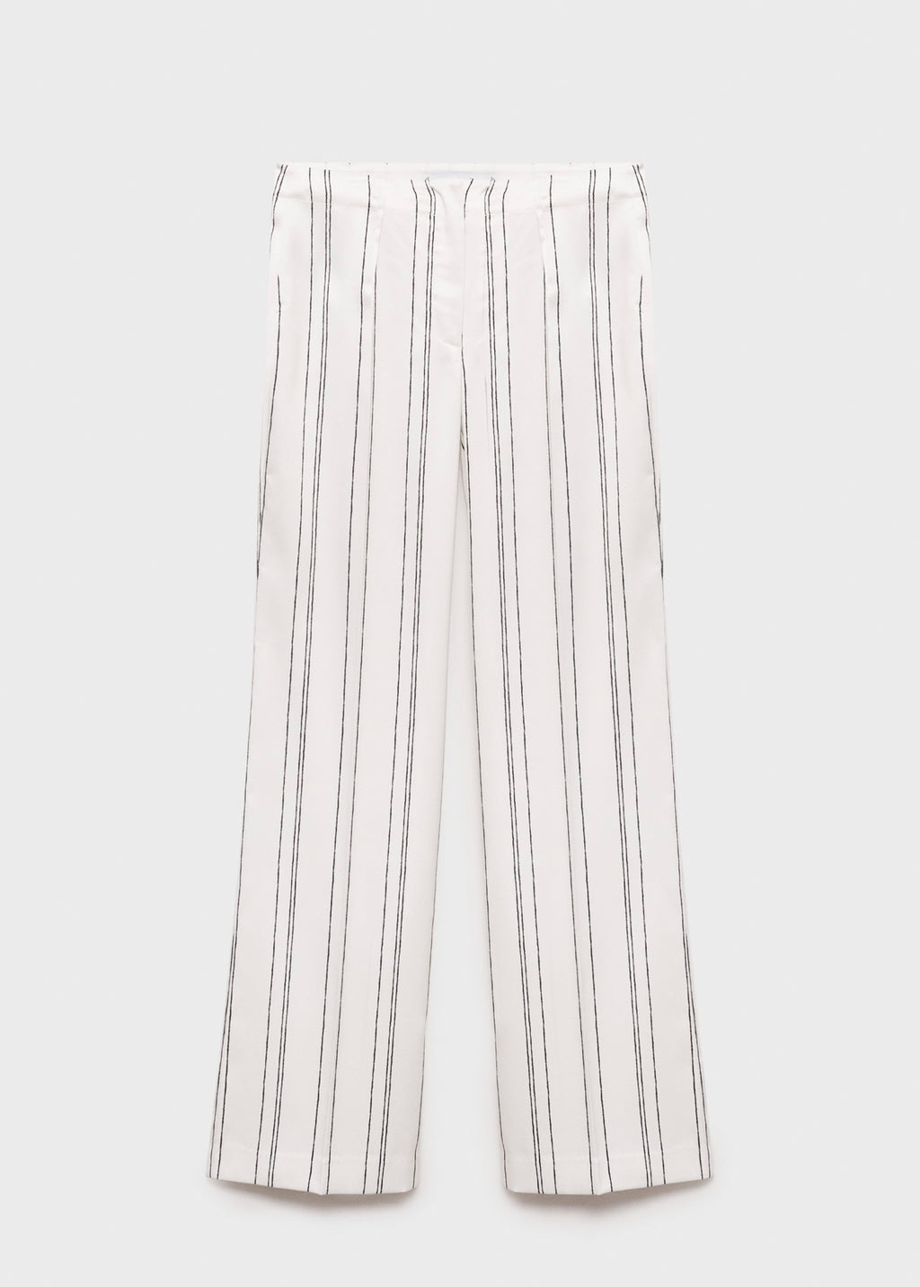 Pantalon Droit À Rayures