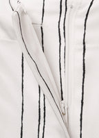 Pantalon Droit À Rayures