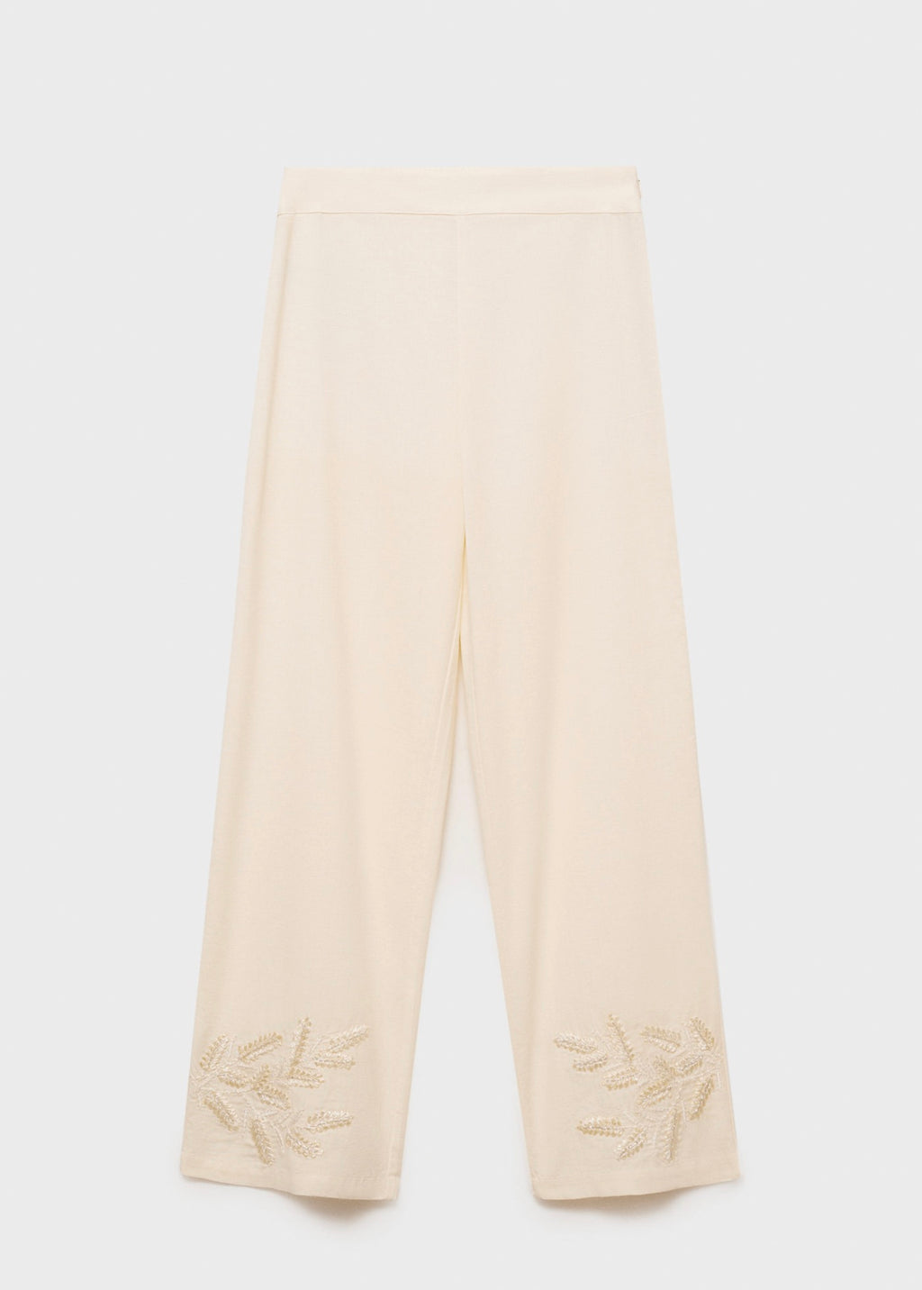Pantalon Droit Brodé