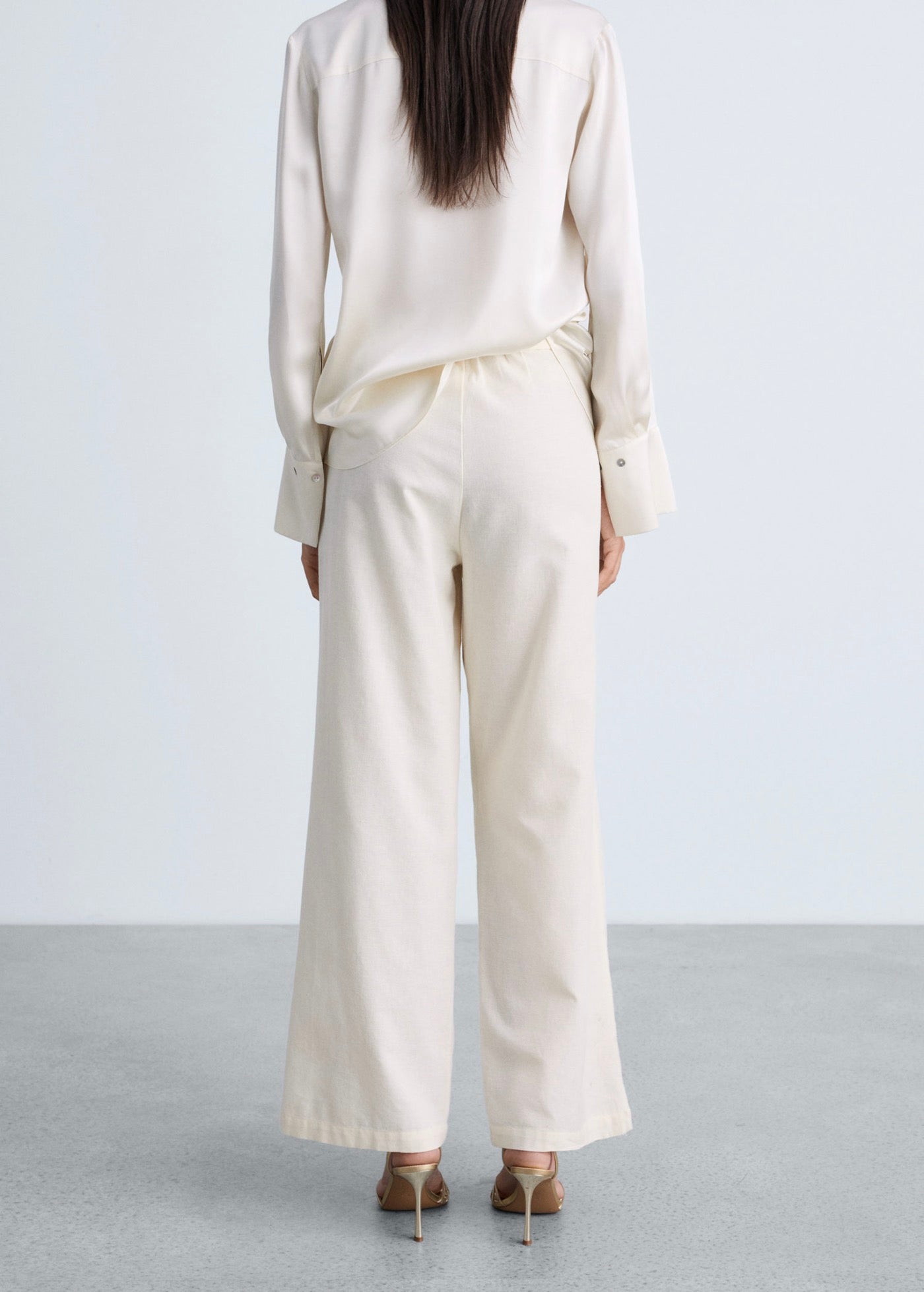 Pantalon Droit Brodé