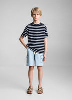T-Shirt Trip Bleu Marine - Garçon
