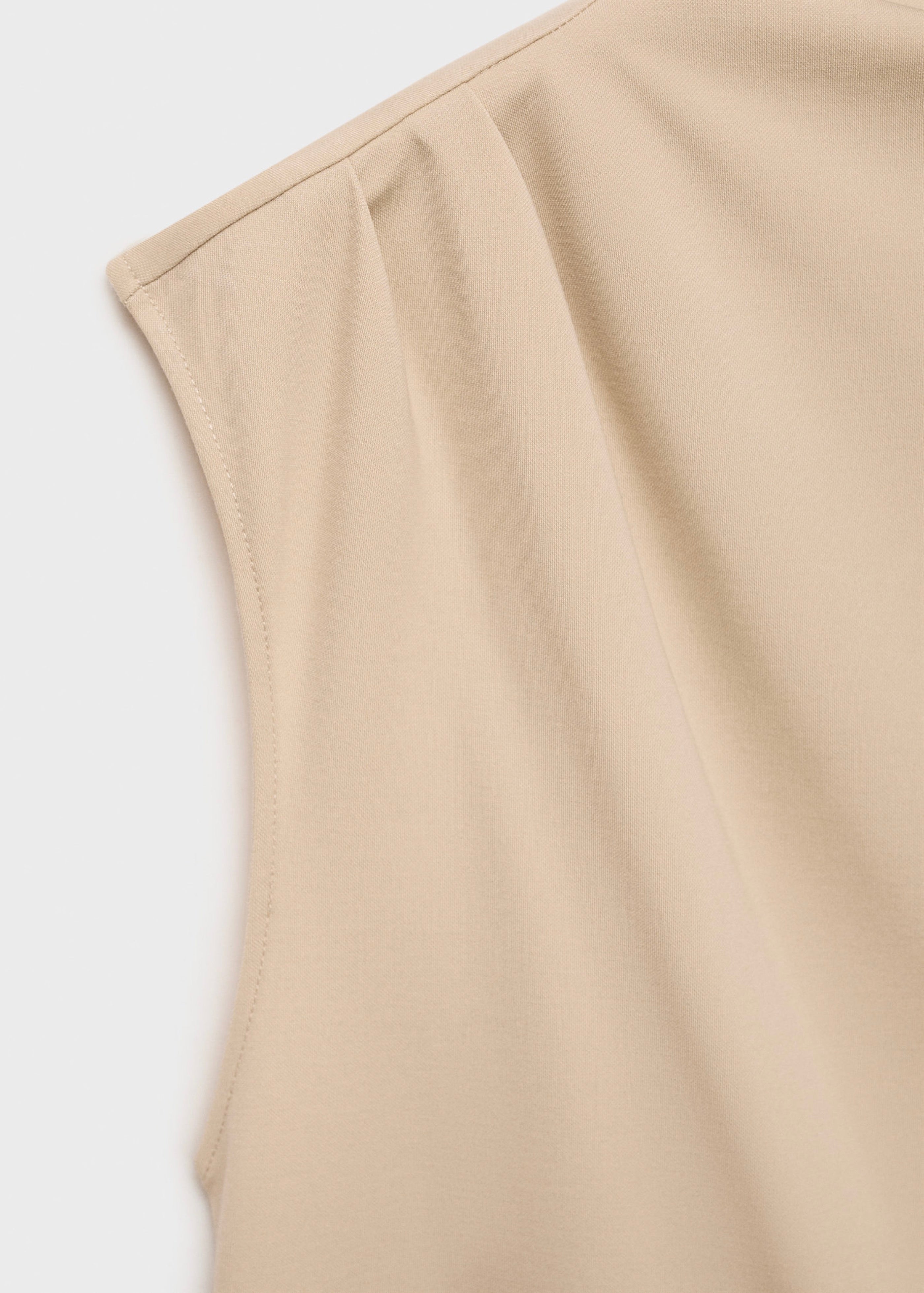 Maternity T-Shirt with Draped Neck - Natural