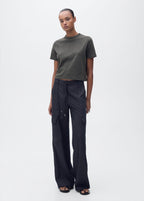 T-Shirt En Mélange De Coton Manches Courtes - Dark Heather Grey