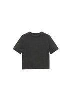 T-Shirt En Mélange De Coton Manches Courtes - Dark Heather Grey