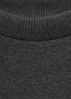 T-Shirt En Mélange De Coton Manches Courtes - Dark Heather Grey