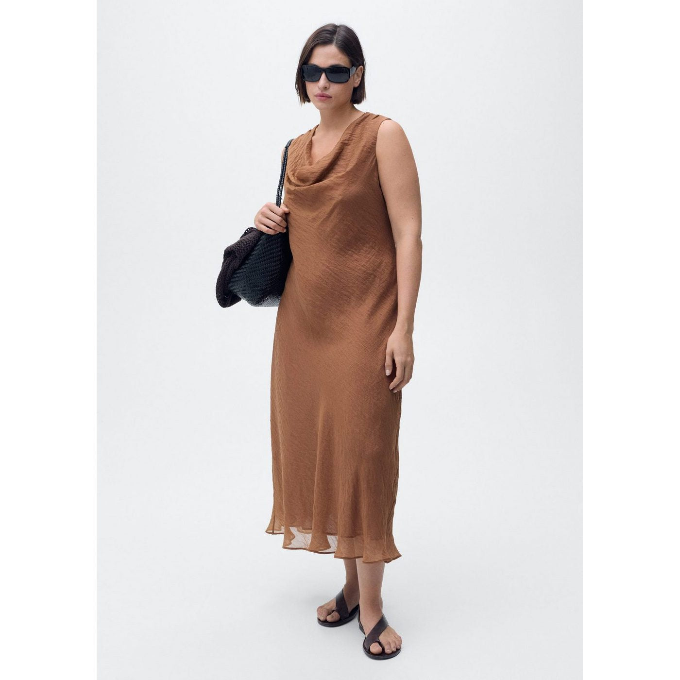 Cleo Dress - Brown