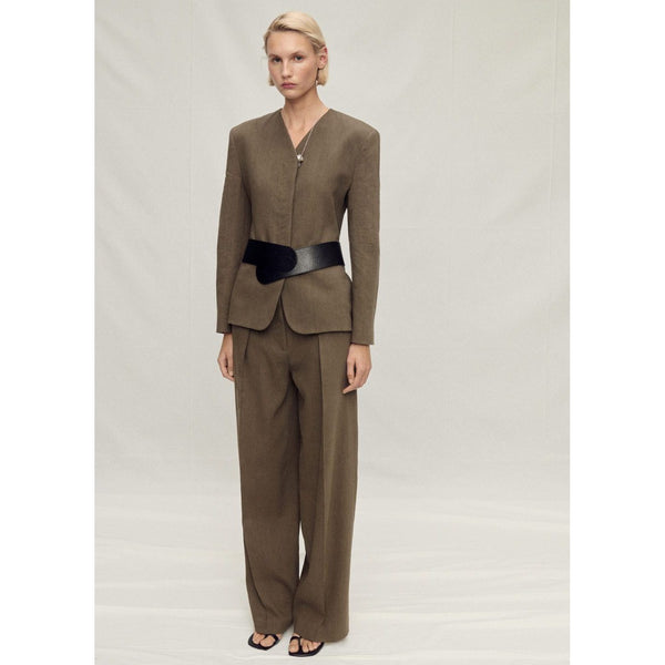 Pantalon De Costume Lin Sans Coutures