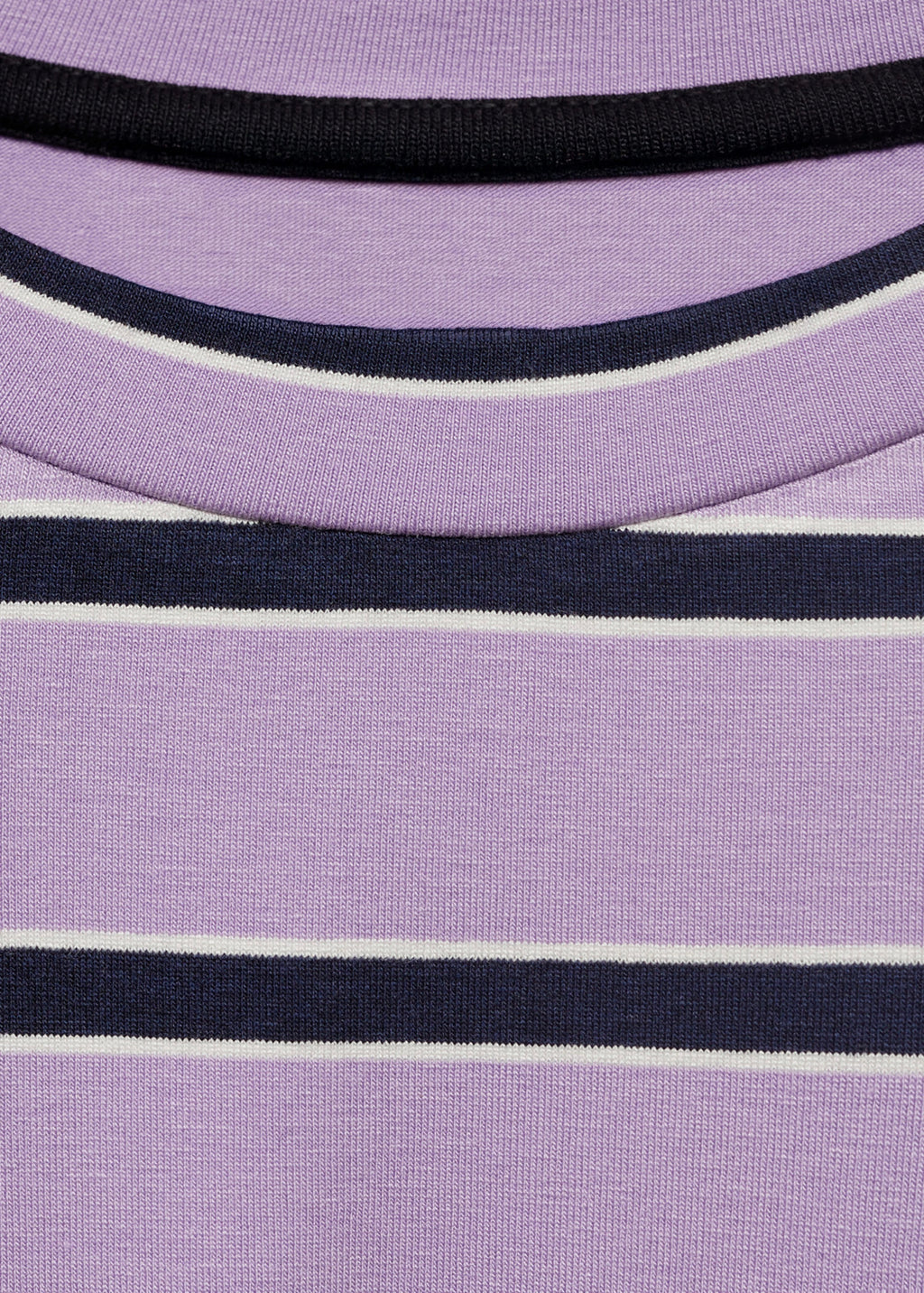 Oversized Striped T-Shirt - Light/Pastel Purple