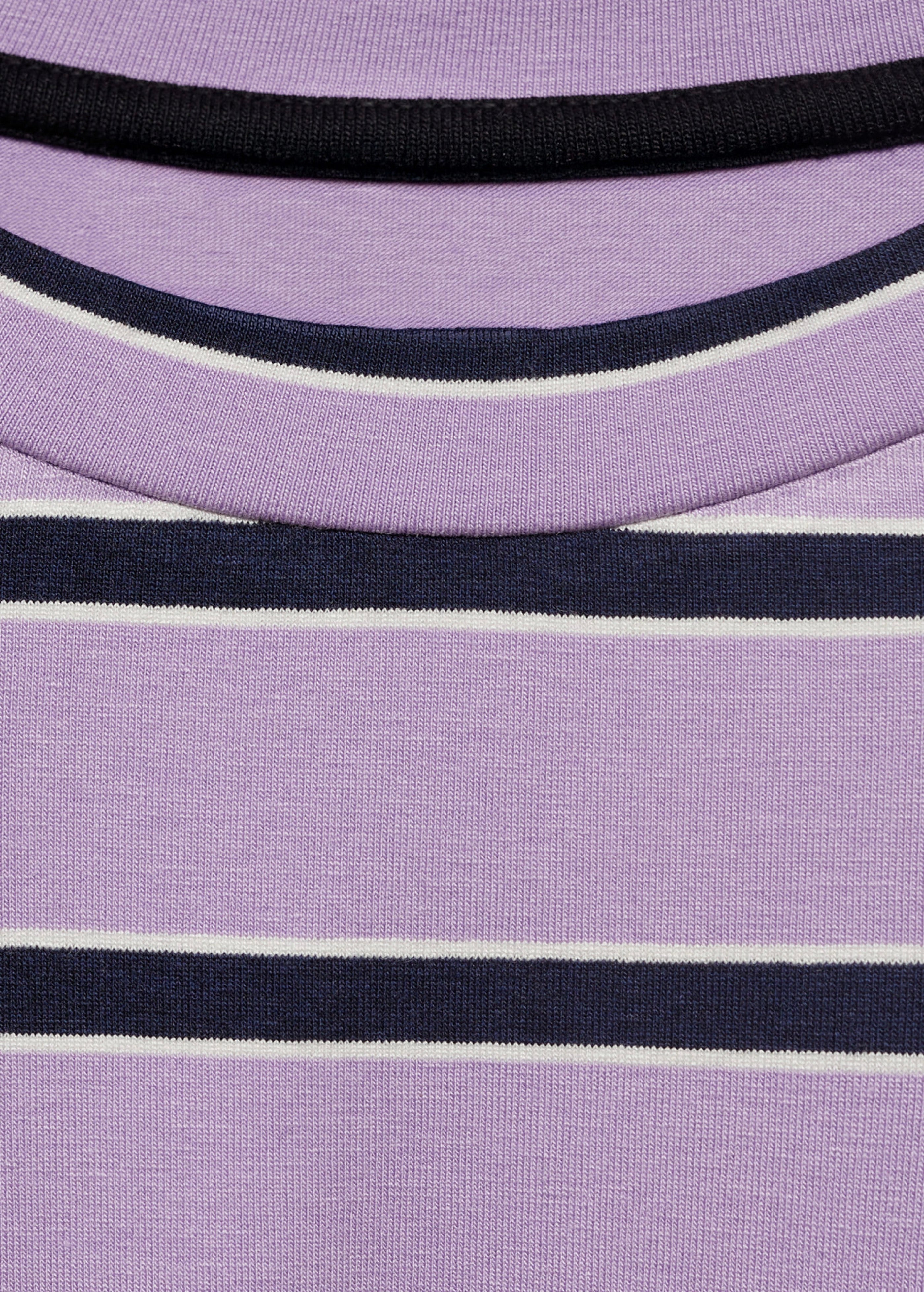 Oversized Striped T-Shirt - Light/Pastel Purple