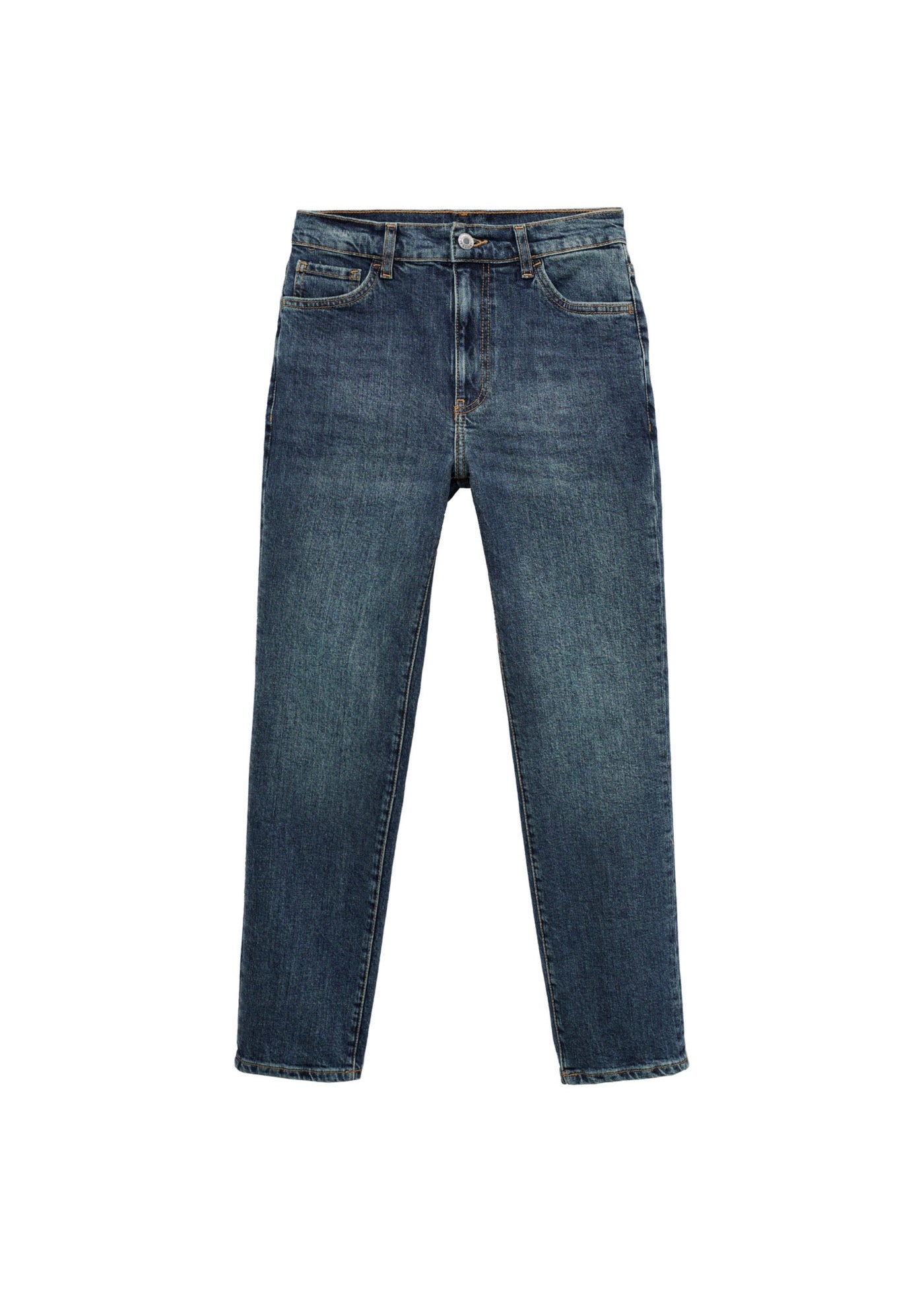 Jean Claudia Slim Crop - Dark Blue