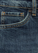 Jean Claudia Slim Crop - Dark Blue