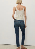 Jean Claudia Slim Crop - Dark Blue