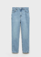 Jean Claudia Slim Crop - Medium Blue