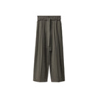 Pantalon Costume Pinces Ceinture - Khaki