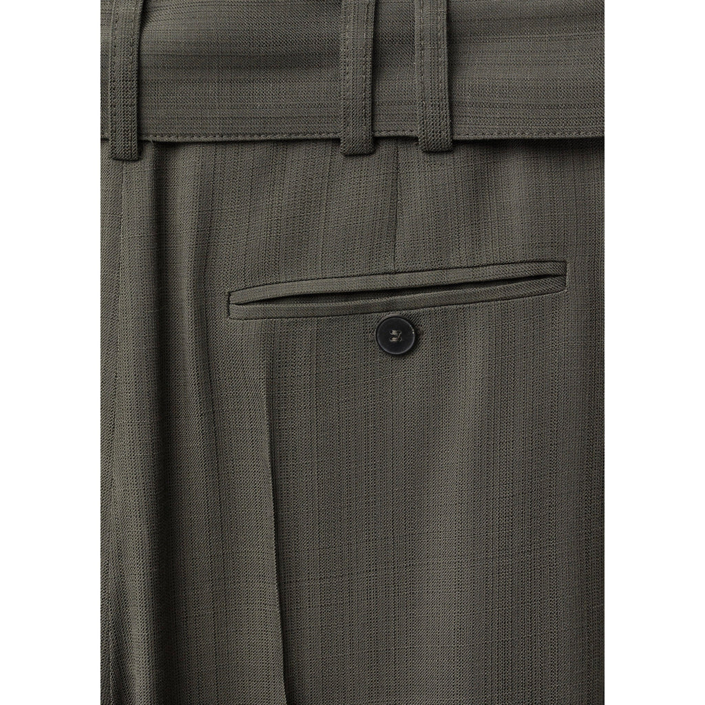 Pantalon Costume Pinces Ceinture - Khaki