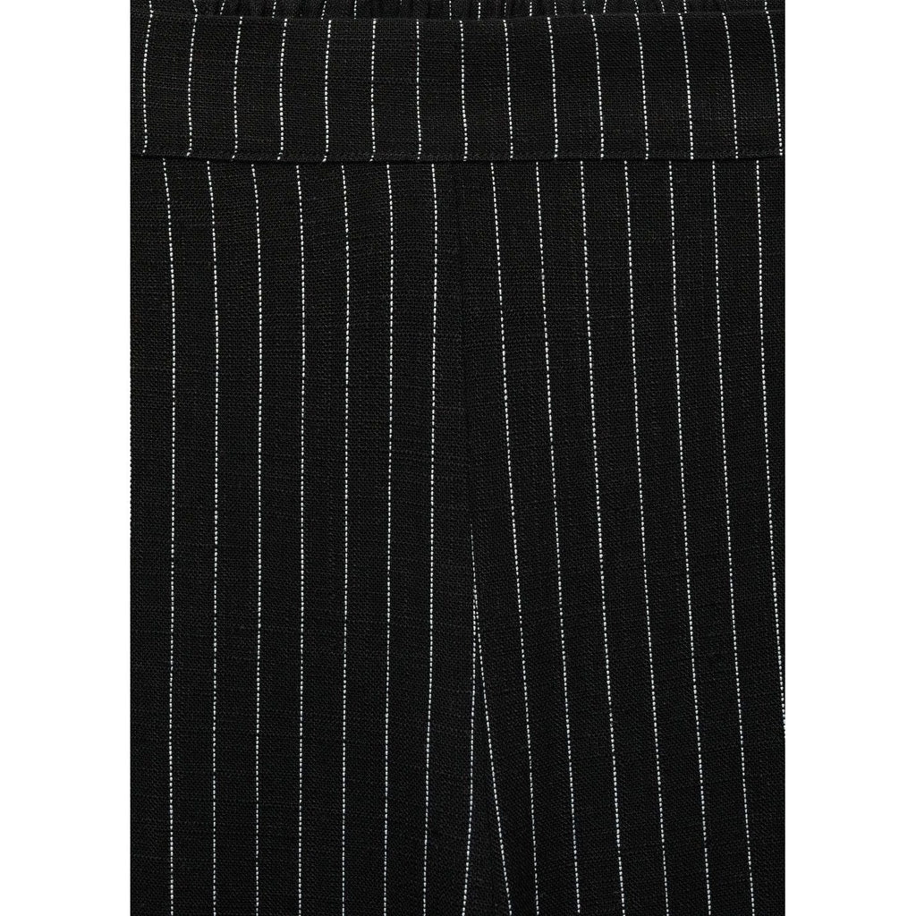 Pantalon Droit À Rayures