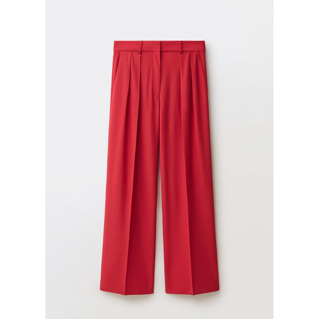 Pantalon Costume Wideleg Laine Mélangée