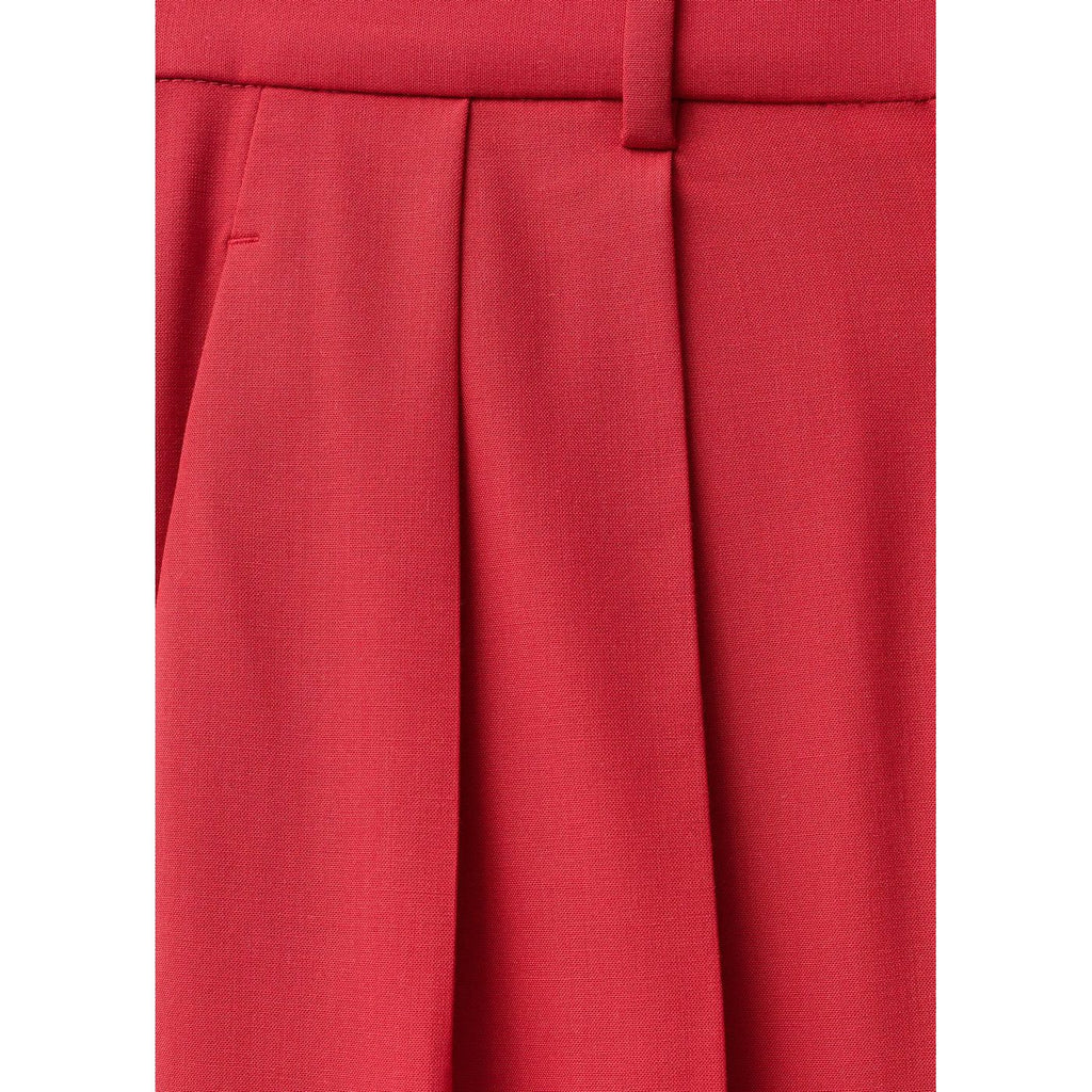Pantalon Costume Wideleg Laine Mélangée
