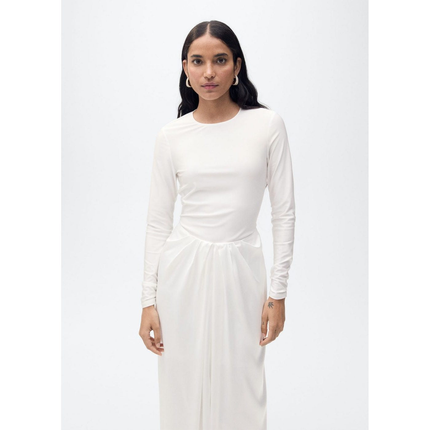 Robe Longue Tissu Combiné