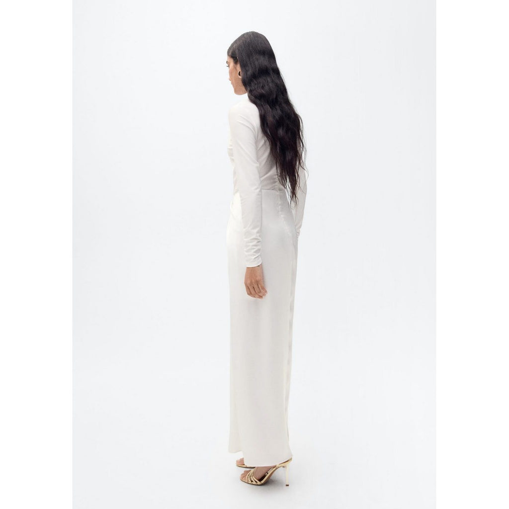 Robe Longue Tissu Combiné