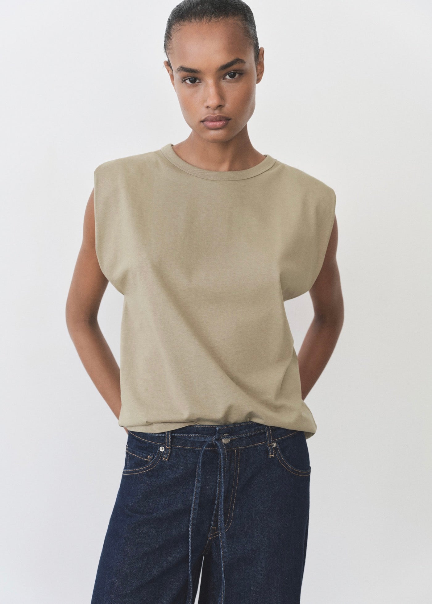 T-Shirt Coton Manches Courtes - Khaki