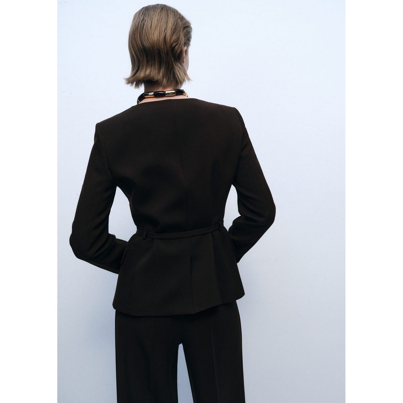 Blazer Costume Ceinture