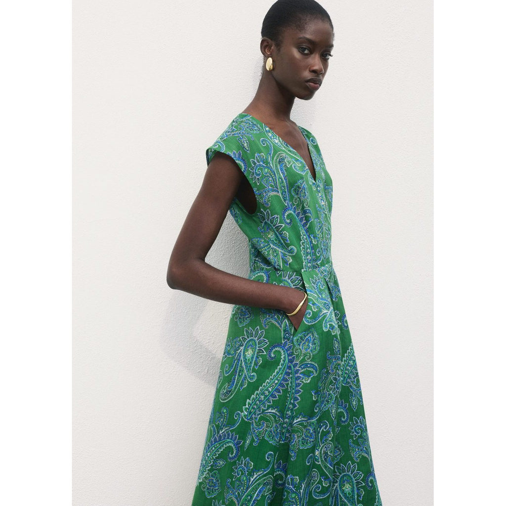 Robe Ramie Imprimé Cachemire