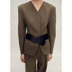 Veste Tailleur Lin Sans Manches