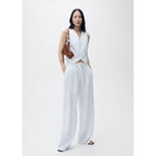 Pantalon De Costume En Lyocell Avec Ceinture À