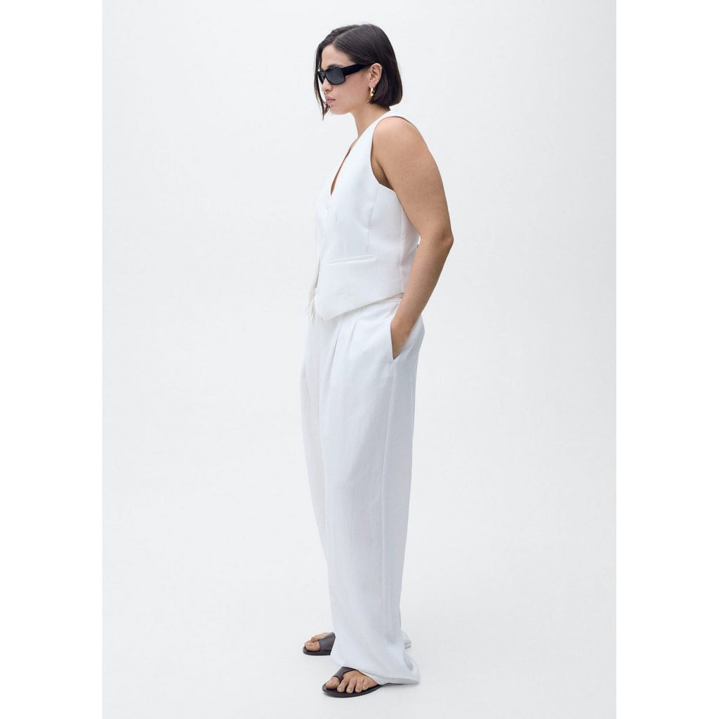 Pantalon De Costume En Lyocell Avec Ceinture À