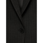Striped Tennis Suit Blazer - Dark Heather Gray