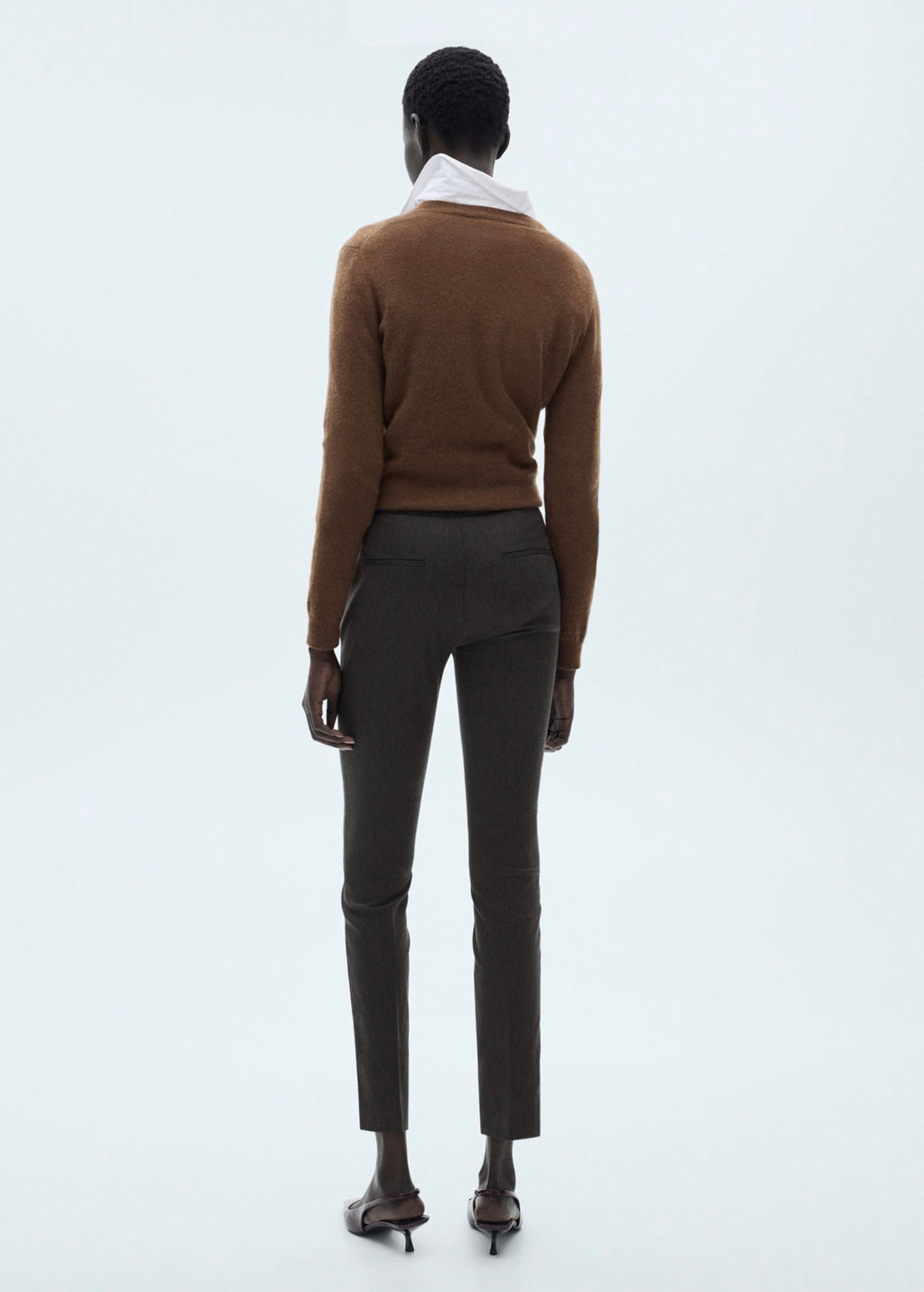 Skinny Crop Pants - Grey