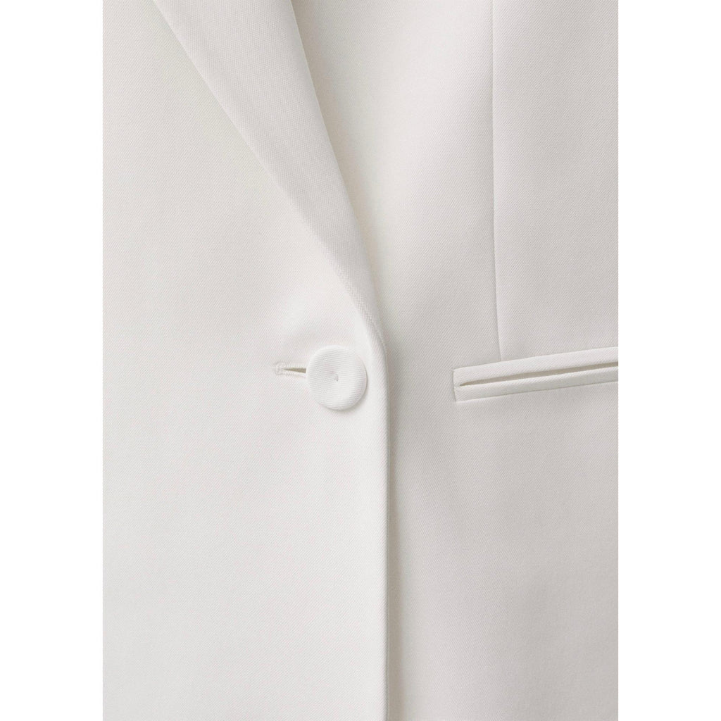 Veste Costume Oversize Double Boutonnage - White