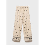 Pantalon Droit Brodé