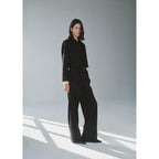 Pantalon De Costume Droit Ns_x0001_Ud - Black