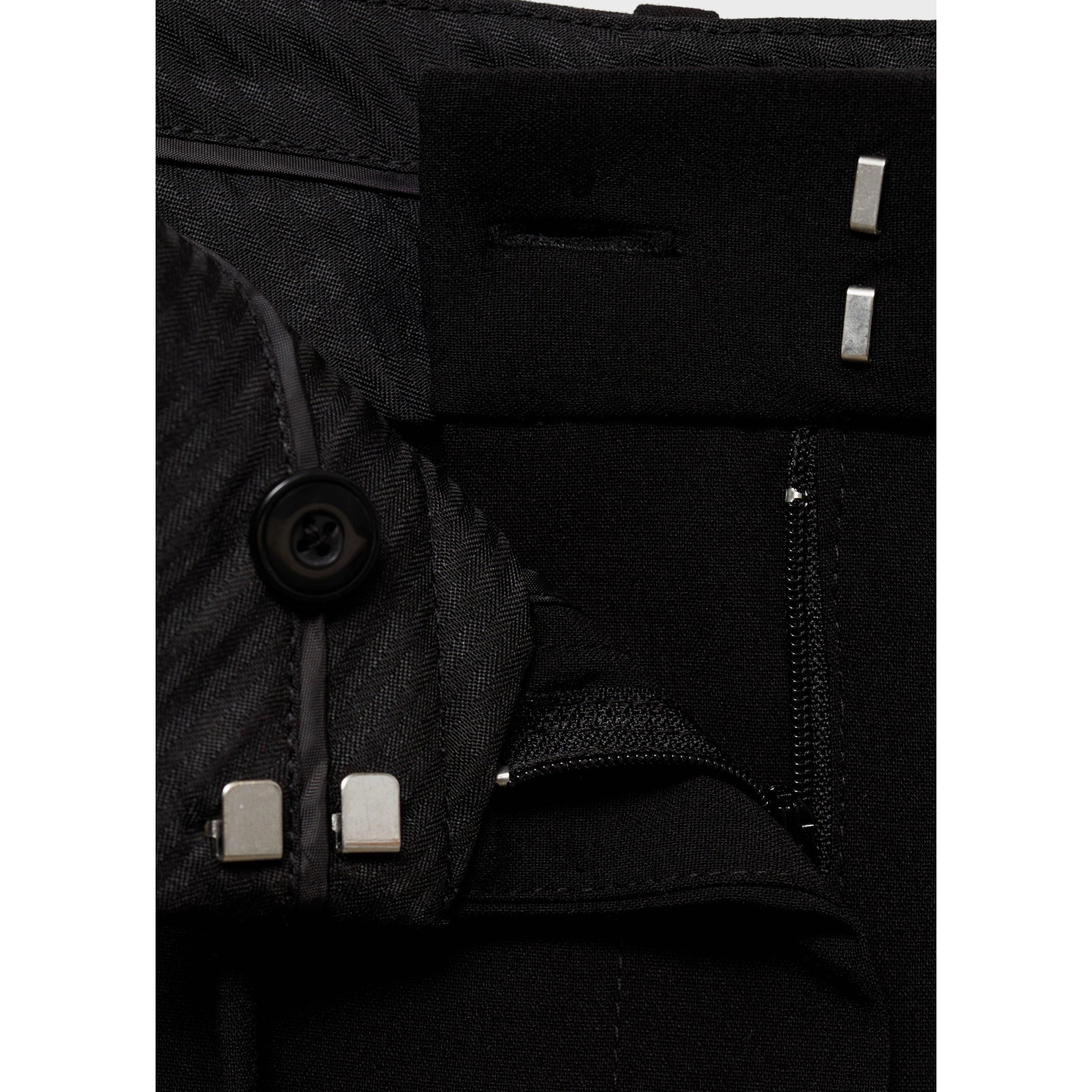 Pantalon De Costume Droit Ns_x0001_Ud - Black