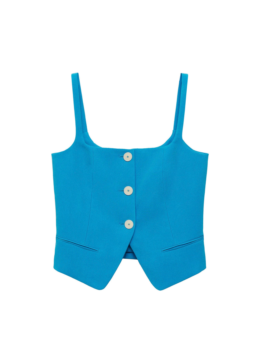 Backless Suit Vest - Blue