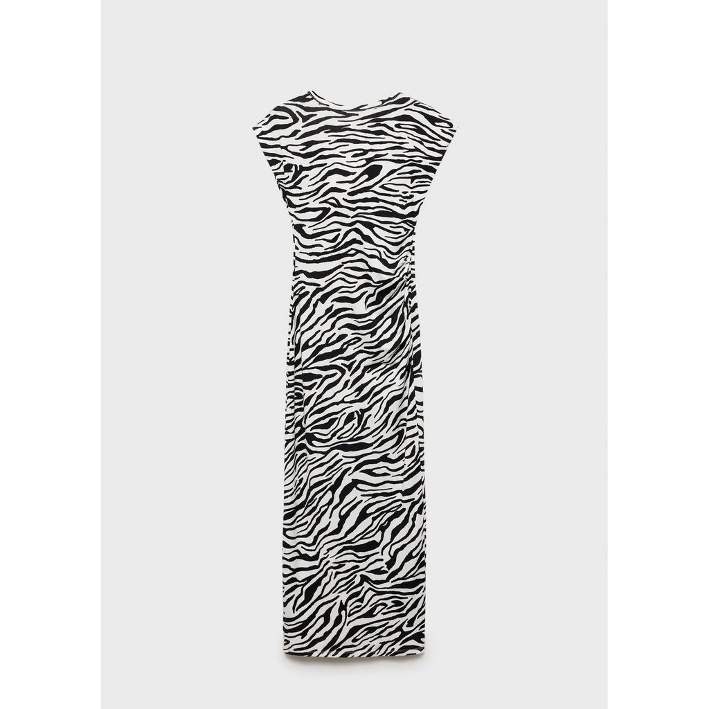 Robe Midi Ajustée Zèbre
