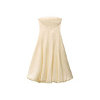 Robe En Lin Bas Bouffant