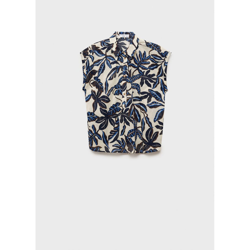 Chemise Coton Imprimée À Manches Courtes