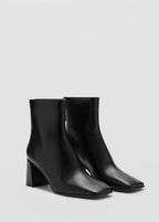 Bottines Talon Bloc Bout Carré