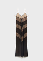 Robe Style Lingerie Empiècements Dentelle